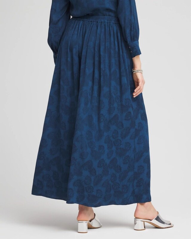 Jacquard Culotte Wide-Leg Pants - image 3
